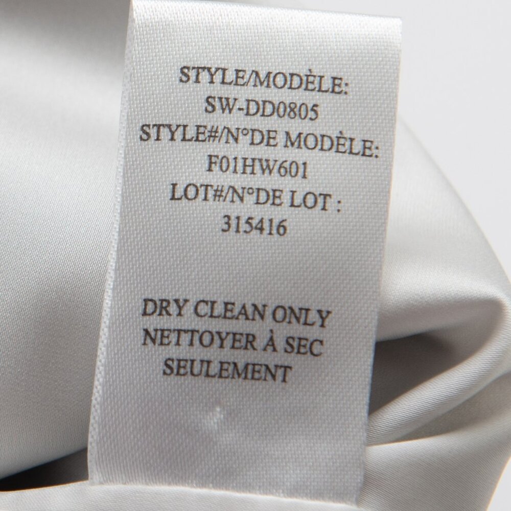 Helmut Lang Compress Dress Twill Mini Cutout Back Sleeveless Prism Grey 6 New - Picture 5 of 6